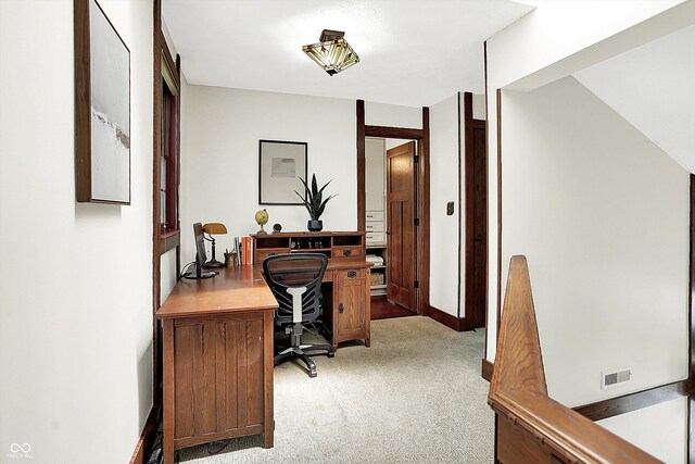 6505 Miramar Ct, Indianapolis, IN 46250 - home office with light colored carpet and baseboards