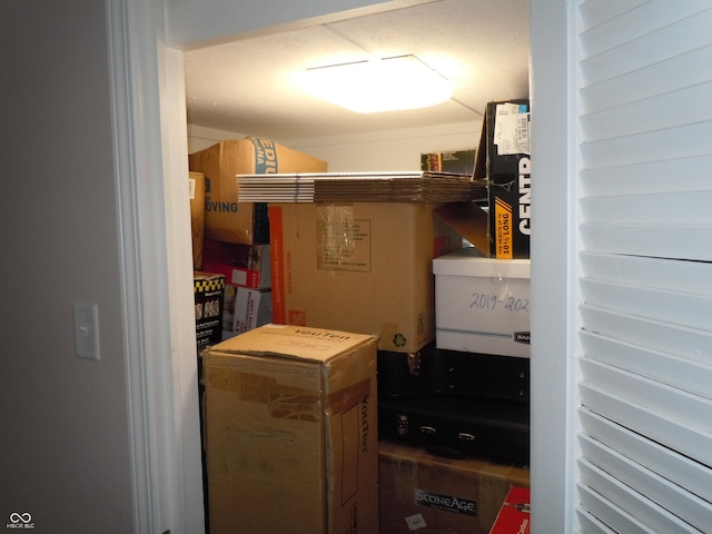 view of storage area