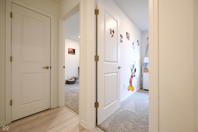 10107 Camp Creek Way, Indianapolis, IN 46229 - hall with light carpet and baseboards