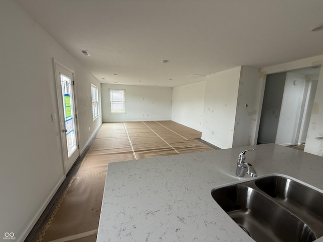 1428 Aster Dr, Shelbyville, IN 46176 - kitchen with a sink and open floor plan