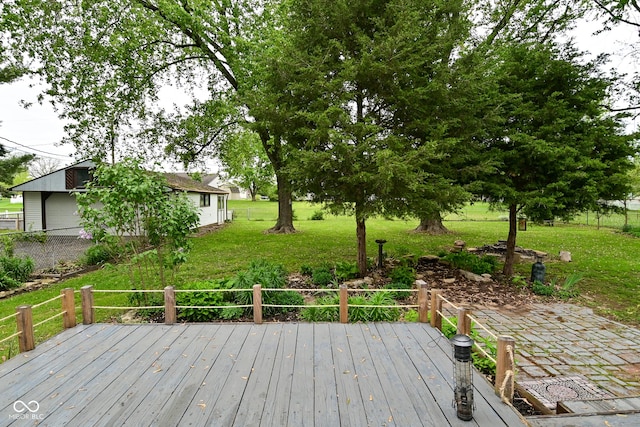 7228 Kimberly Ln, Plainfield, IN 46168 - view of wooden terrace