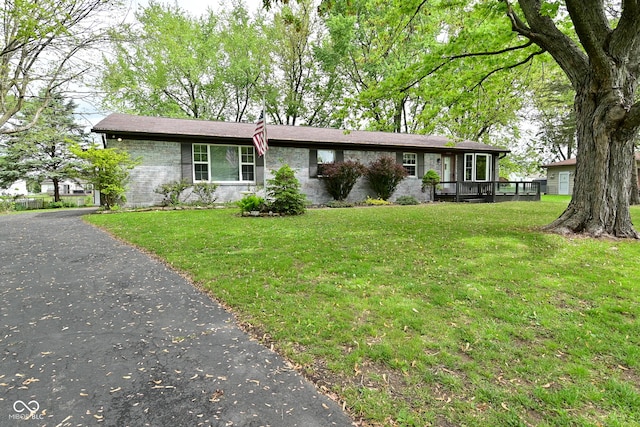 7228 Kimberly Ln, Plainfield, IN 46168 - single story home with brick siding and a front lawn