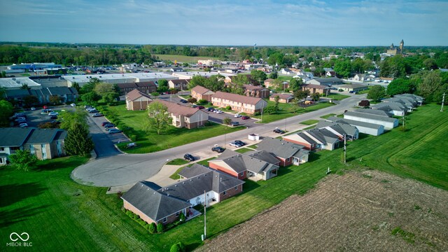 aerial perspective of suburban area