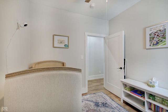 interior space featuring light wood-style floors