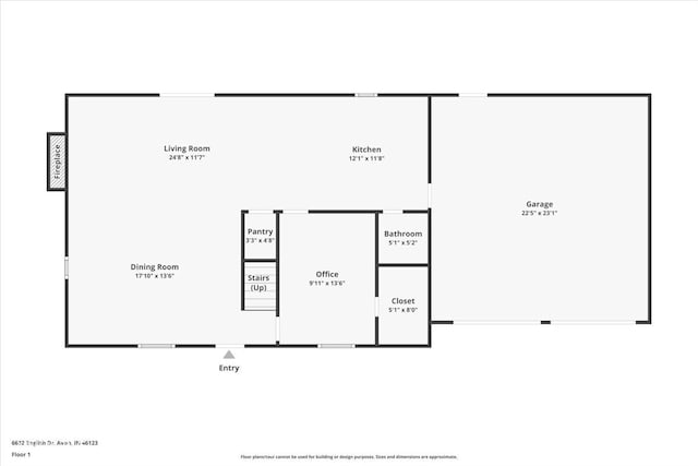 6682 English Dr, Avon, IN 46123 - floor plan / room layout