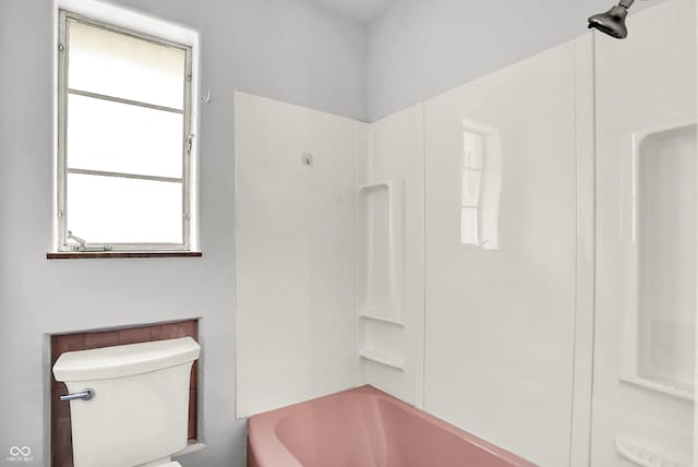 3975 Denwood Dr, Indianapolis, IN 46226 - full bathroom with toilet and bathtub / shower combination