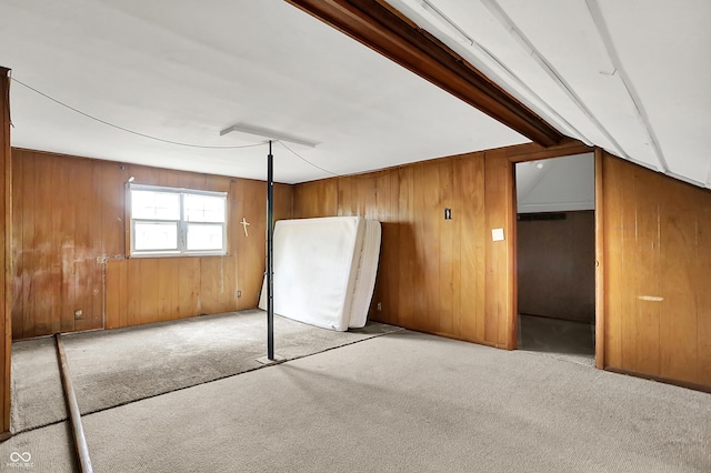 3975 Denwood Dr, Indianapolis, IN 46226 - bonus room featuring carpet flooring and wooden walls