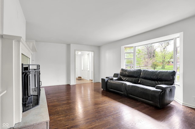 3975 Denwood Dr, Indianapolis, IN 46226 - living room featuring wood finished floors