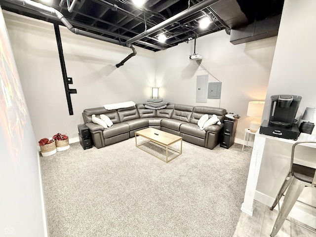 14035 Stone Key Way, Fishers, IN 46037 - living room featuring electric panel and baseboards