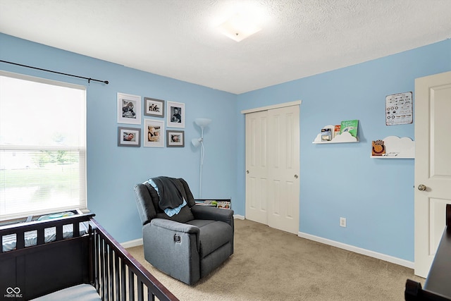 6624 Lakestone Ct, Indianapolis, IN 46237 - bedroom with light colored carpet, baseboards, and a closet