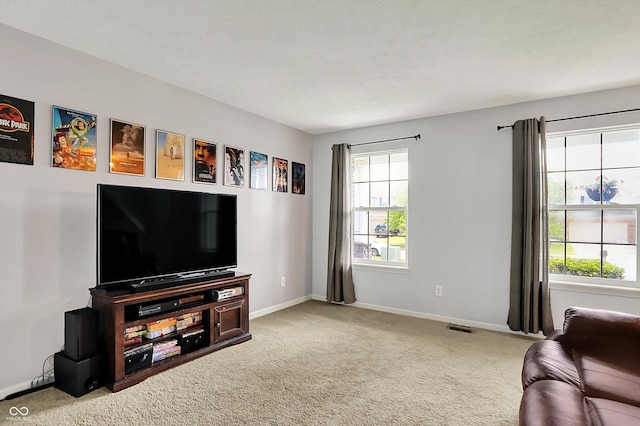 6624 Lakestone Ct, Indianapolis, IN 46237 - living area with carpet flooring and baseboards