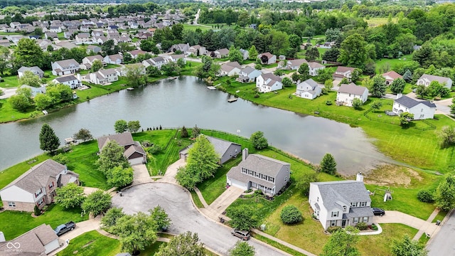 6624 Lakestone Ct, Indianapolis, IN 46237 - aerial view of residential area featuring a nearby body of water