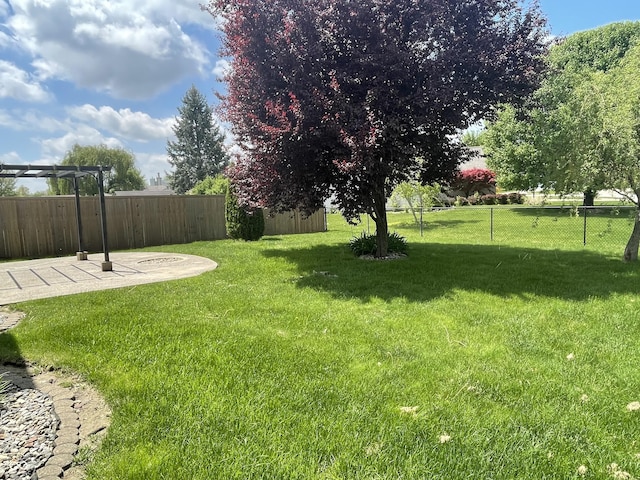 8234 Crosser Dr, Indianapolis, IN 46237 - view of yard with a patio area and fence