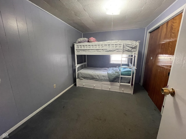 bedroom featuring carpet flooring