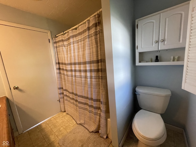 full bathroom with toilet