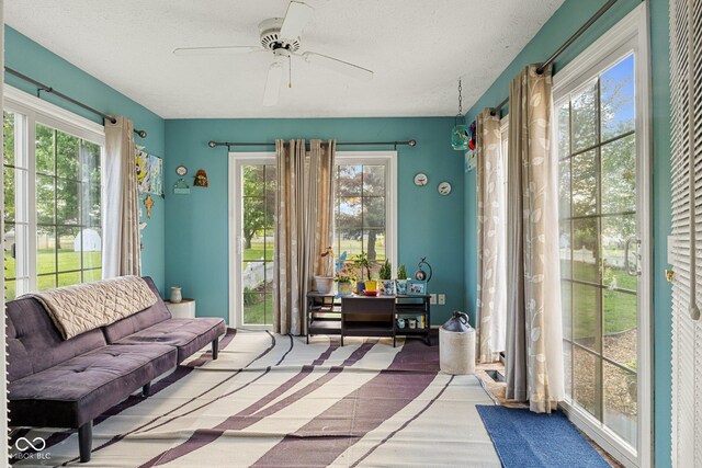 sunroom with healthy amount of natural light