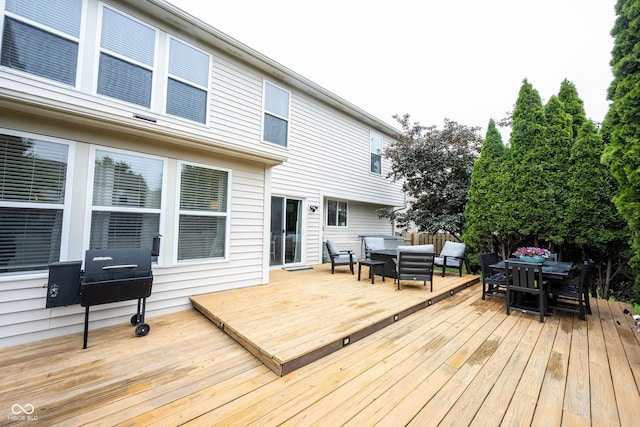 14030 Avalon E Dr, Fishers, IN 46037 - deck featuring outdoor lounge area, outdoor dining space, and grilling area