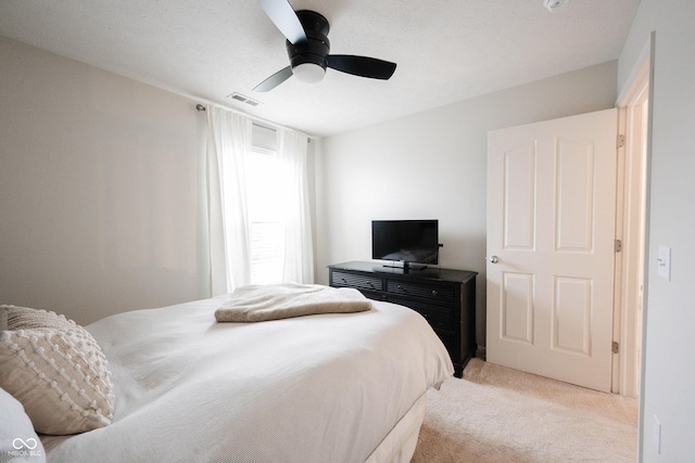 14030 Avalon E Dr, Fishers, IN 46037 - bedroom featuring light carpet and a ceiling fan