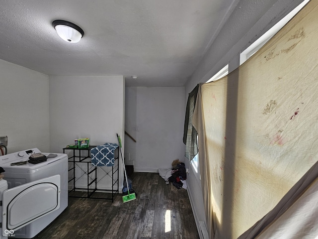 1222 Nichol Ave, Anderson, IN 46016 - washroom with wood finished floors and washer and dryer