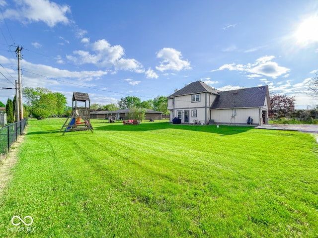 8798 Surrey Dr, Pendleton, IN 46064 - view of yard with a playground
