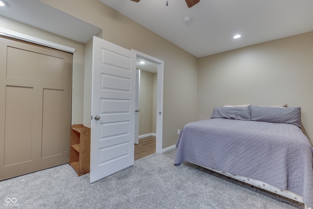 1476 Anon Ct, Greenwood, IN 46143 - bedroom featuring carpet flooring, recessed lighting, ceiling fan, and baseboards