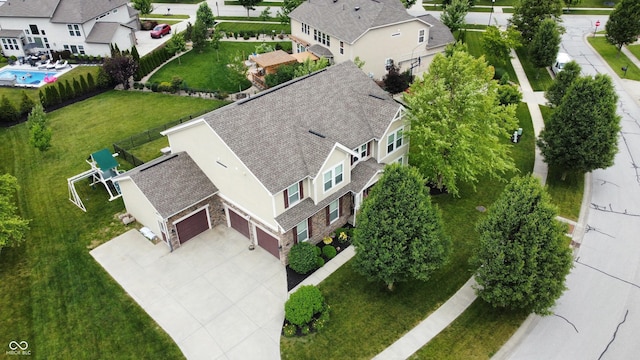 1476 Anon Ct, Greenwood, IN 46143 - aerial perspective of suburban area