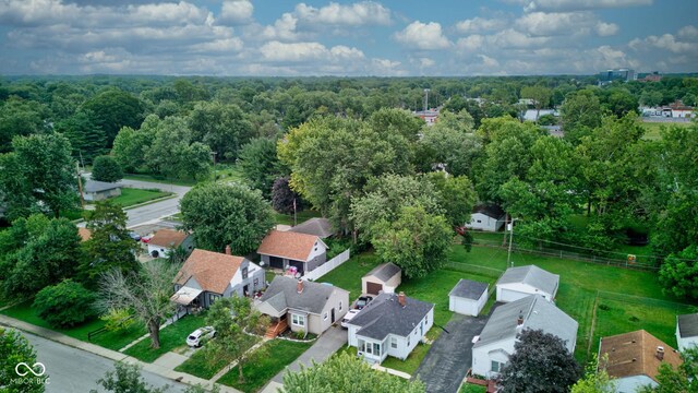 1517 Wallace Ave, Indianapolis, IN 46201 - aerial view featuring a forest view and a residential view
