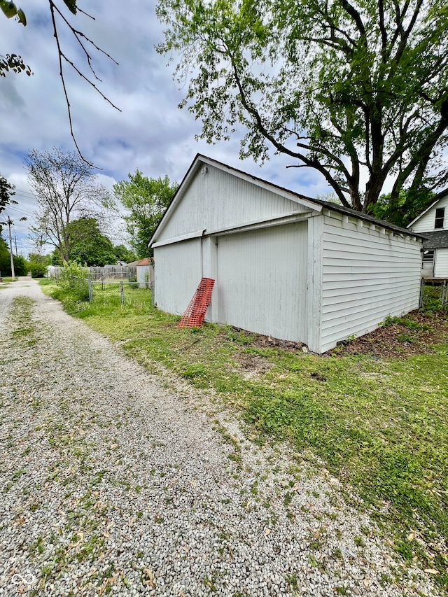exterior space featuring fence