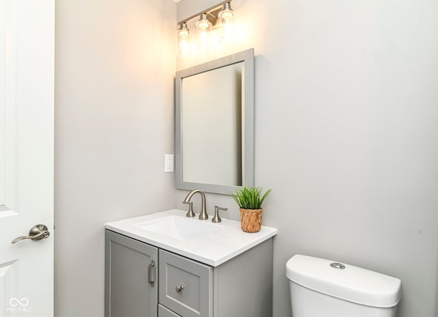 7118 Mikesell Dr, Indianapolis, IN 46260 - bathroom featuring toilet and vanity