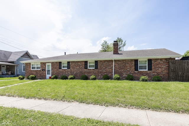 400-416 S Pennsylvania St, Greenfield, IN 46140 - ranch-style home featuring a chimney and brick siding
