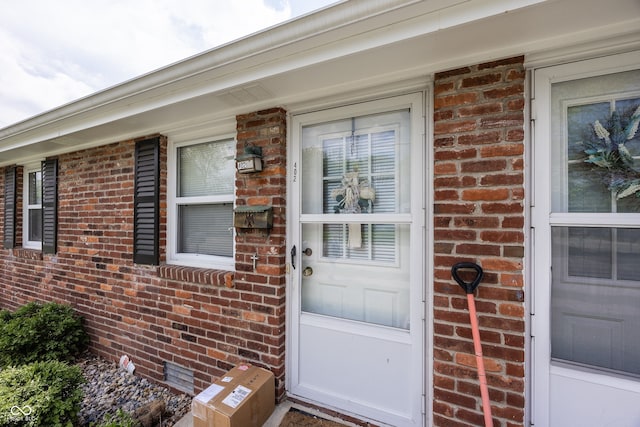 400-416 S Pennsylvania St, Greenfield, IN 46140 - property entrance with brick siding