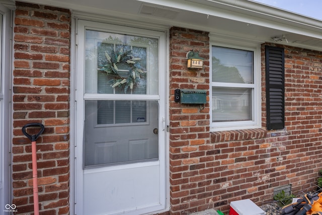400-416 S Pennsylvania St, Greenfield, IN 46140 - doorway to property with brick siding