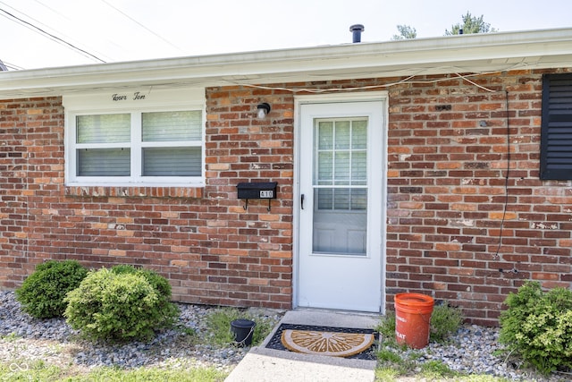 400-416 S Pennsylvania St, Greenfield, IN 46140 - doorway to property with brick siding