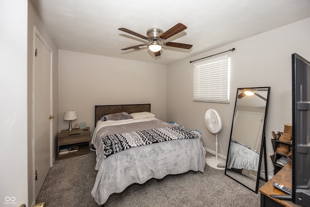 400-416 S Pennsylvania St, Greenfield, IN 46140 - carpeted bedroom with a ceiling fan and baseboards