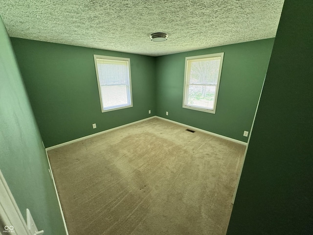 575 Mill Spgs, Coatesville, IN 46121 - empty room featuring plenty of natural light, baseboards, a textured ceiling, and carpet
