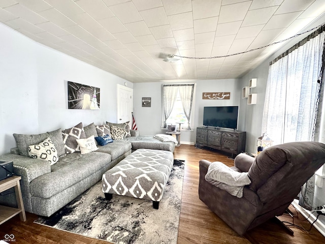205 E Washington St, Roachdale, IN 46172 - living room with wood finished floors