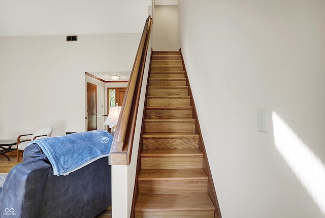 11471 Clarkston Rd, Zionsville, IN 46077 - staircase featuring wood finished floors