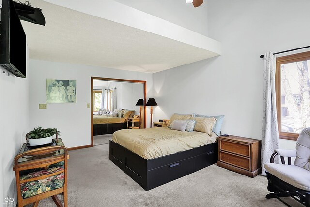 11471 Clarkston Rd, Zionsville, IN 46077 - carpeted bedroom featuring a closet and baseboards