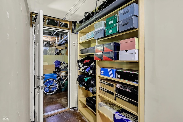 view of storage room