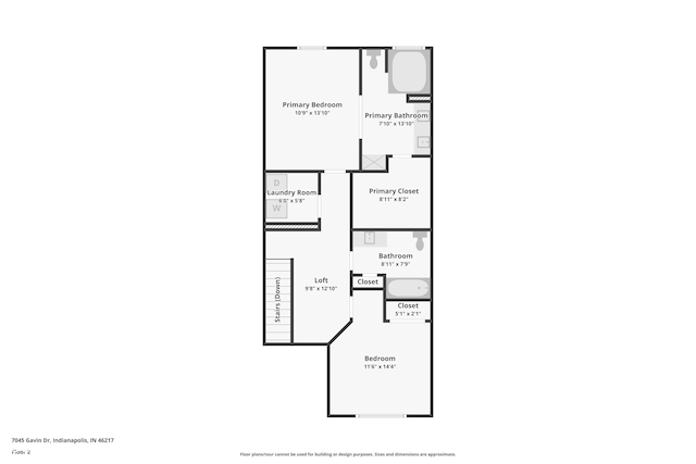 7045 Gavin Dr, Indianapolis, IN 46217 - room layout