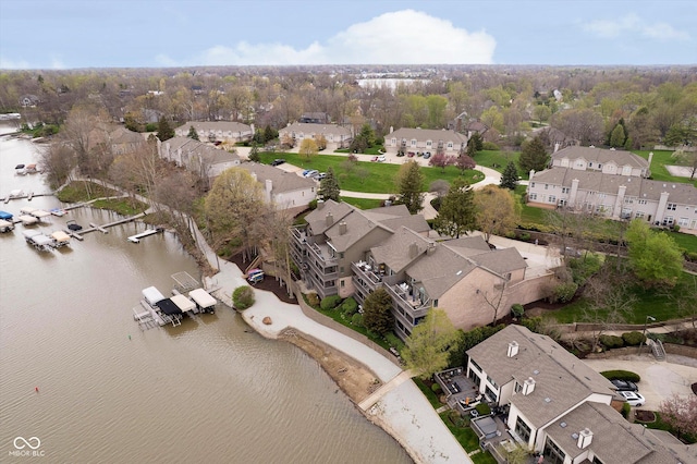 11319 Shoreview Ln, Indianapolis, IN 46236 - aerial overview of property's location with nearby suburban area and a large body of water
