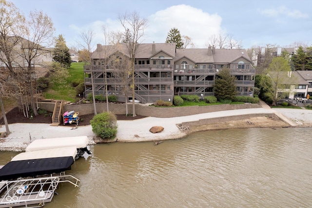 11319 Shoreview Ln, Indianapolis, IN 46236 - dock area featuring a water view
