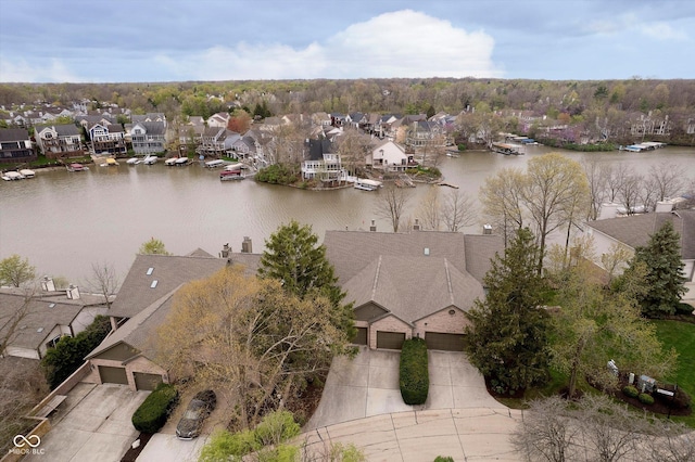 11319 Shoreview Ln, Indianapolis, IN 46236 - aerial view of residential area featuring a nearby body of water