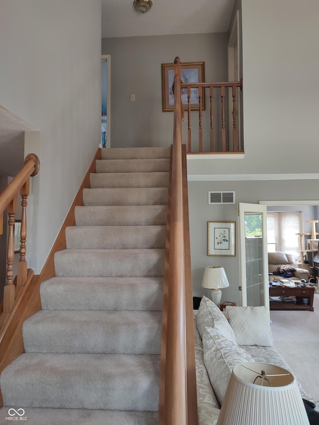 4719 Arabian Run, Indianapolis, IN 46228 - staircase with carpet flooring