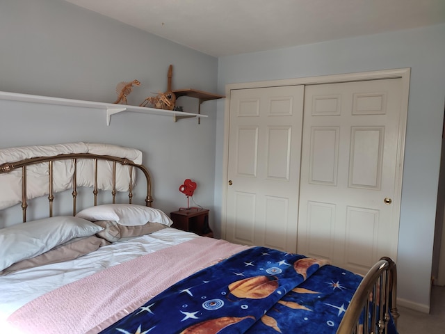 4719 Arabian Run, Indianapolis, IN 46228 - bedroom featuring a closet and carpet floors