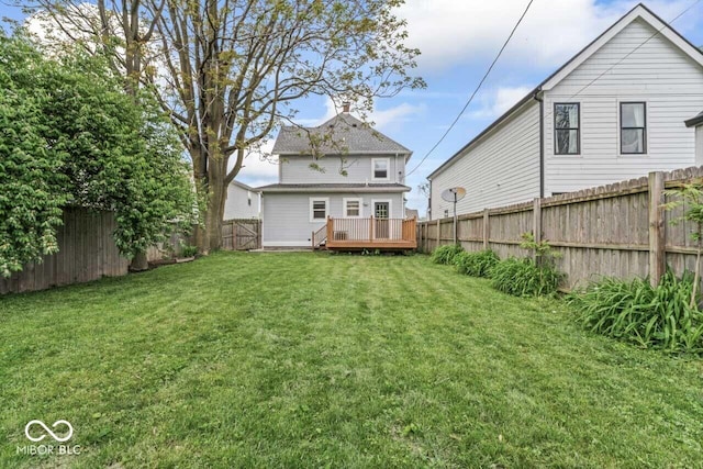 1505 Spann Ave, Indianapolis, IN 46203 - rear view of house with a deck