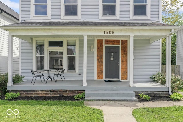 1505 Spann Ave, Indianapolis, IN 46203 - doorway to property with a porch