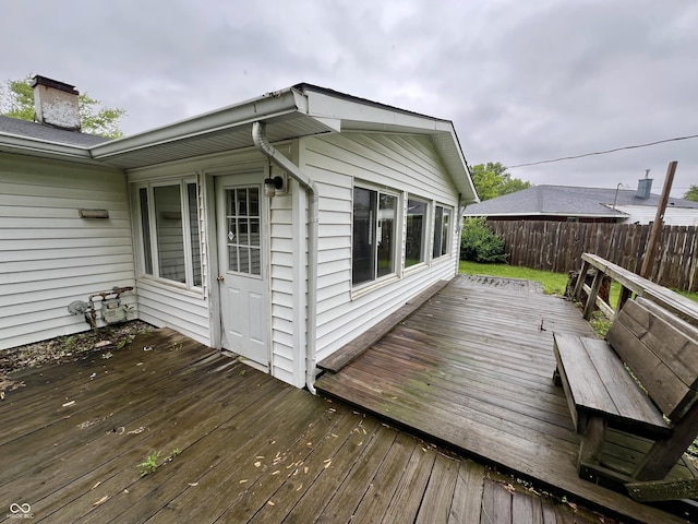 1949 Shenandoah Pl, Indianapolis, IN 46229 - view of wooden deck