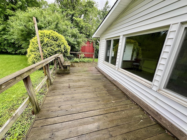 1949 Shenandoah Pl, Indianapolis, IN 46229 - view of wooden deck