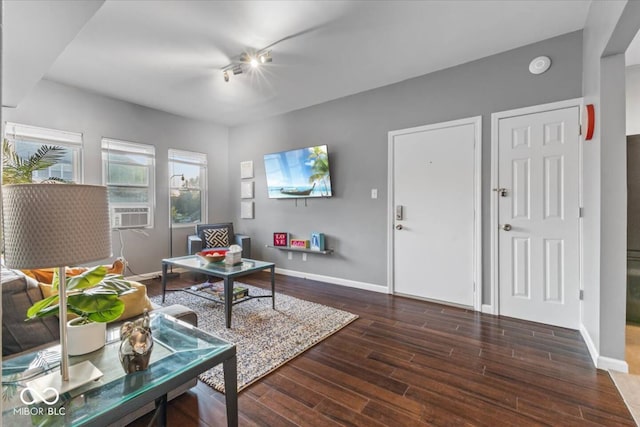 3818 Central Ave, Indianapolis, IN 46205 - living area with baseboards and wood finished floors